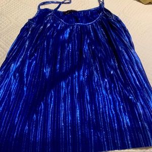 Metallic Blue Shimmery Top